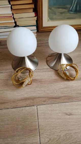 Lampade da tavolo in vetro e metallo