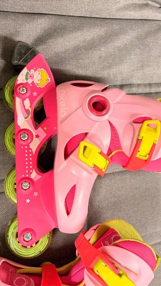 Patines en línea Oxelo niña rosa talla 28-30