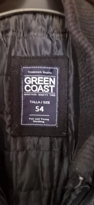 Chaqueta Green Coast Talla 54 Negra