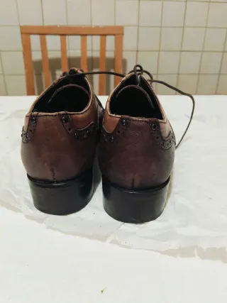 Scarpe stringate donna marroni