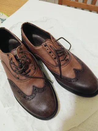 Scarpe stringate donna marroni