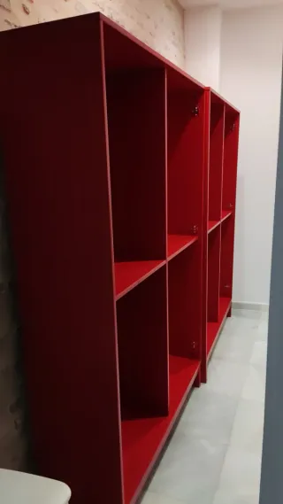 2 Estanterías Ikea Rojas