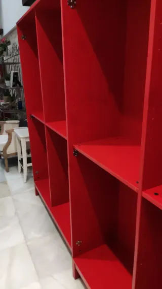 2 Estanterías Ikea Rojas