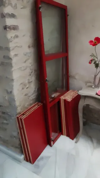 2 Estanterías Ikea Rojas