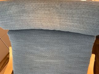 Butaca madera IKEA azul