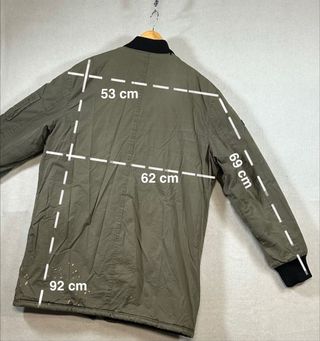 Abrigo Bomber Larga Verde Militar Talla “L/XL”