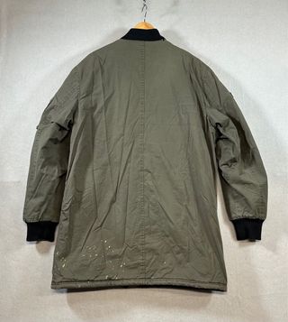 Abrigo Bomber Larga Verde Militar Talla “L/XL”