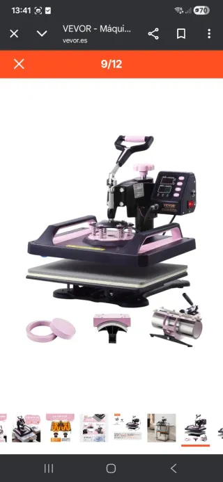 Máquina de sublimar 8 en 1