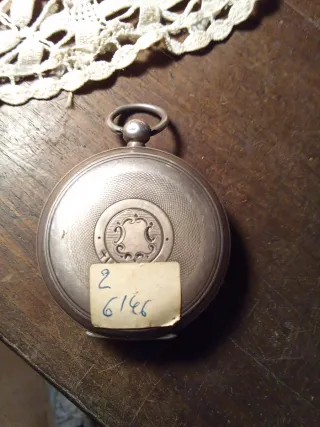 Reloj Bolsillo Plata Inglés Firmado