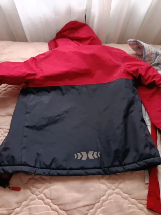 Chaqueta niño 9-10 años azul y roja