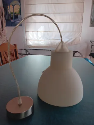 Lámpara de cristal al ácido 21 cms diámetro