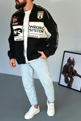 Chaqueta Bomber Estilo Motocross