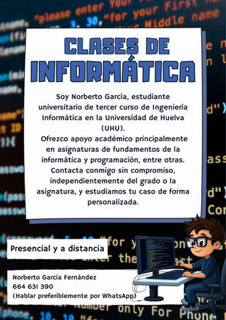 CLASES PARTICULARES INFORMÁTICA