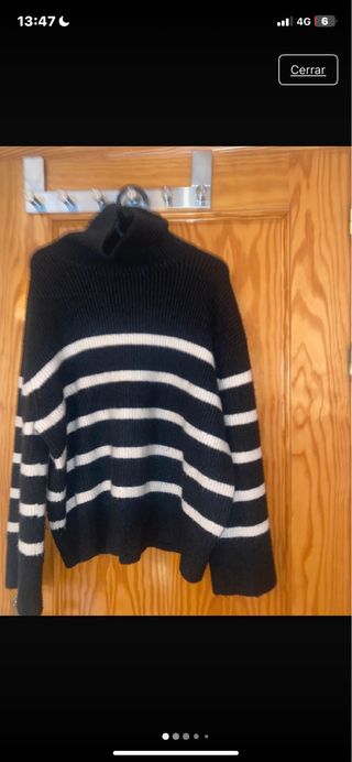 Jersey Zara rayas cuello alto