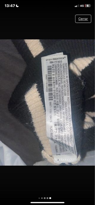 Jersey Zara rayas cuello alto