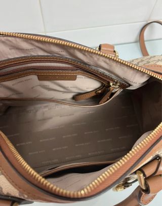 Bolso Michael Kors Marrón y Beige