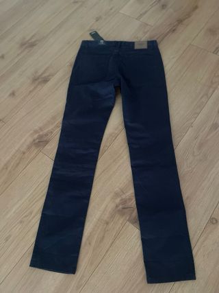 Pantalón Mango Azul Marino Talla L