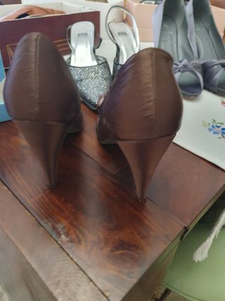 Lote 3 pares zapatos fiesta mujer talla 40
