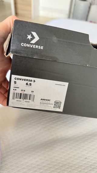 Botines Converse Negro/Blanco