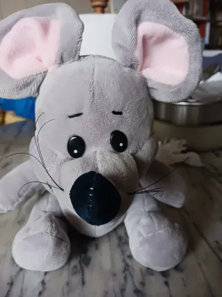 Peluche topo grigio 20 cm