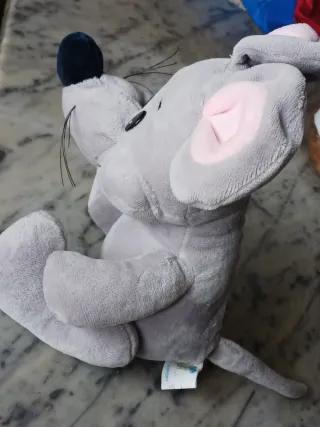 Peluche topo grigio 20 cm