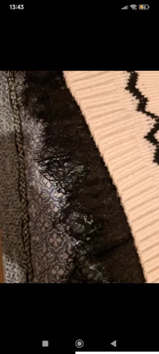 Jersey TWINSET Invierno Beige/Negro