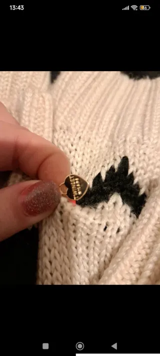 Jersey TWINSET Invierno Beige/Negro