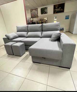 Sofá Chaiselongue extraíble con arcón