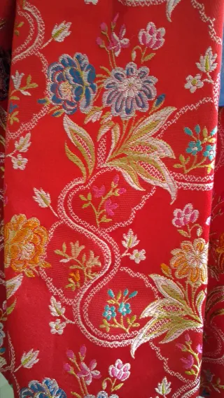 Traje Fallera Rojo Siglo XVIII.