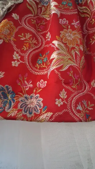 Traje Fallera Rojo Siglo XVIII.