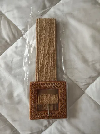 Cinture donna in rattan e tessuto