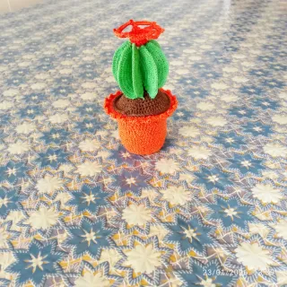 Piantina decorativa uncinetto