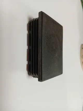20 tapones rectangulares negros 8x60 cm