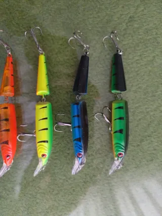 5 señuelos de pesca artificiales