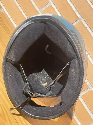 Casco Moto Azul Bieffe