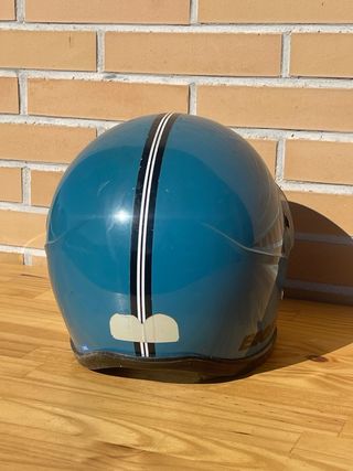 Casco Moto Azul Bieffe