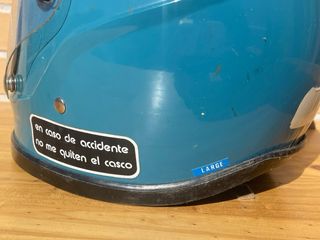 Casco Moto Azul Bieffe