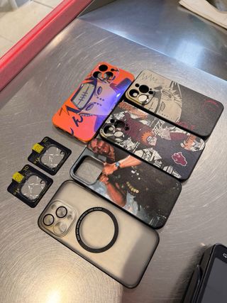 Pack 5 fundas iPhone 13 Pro + protectores