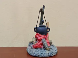 Hoguera con caldero para Belén