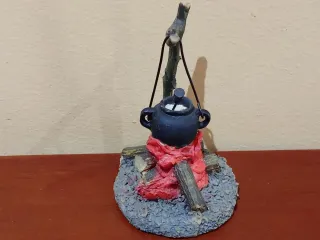 Hoguera con caldero para Belén