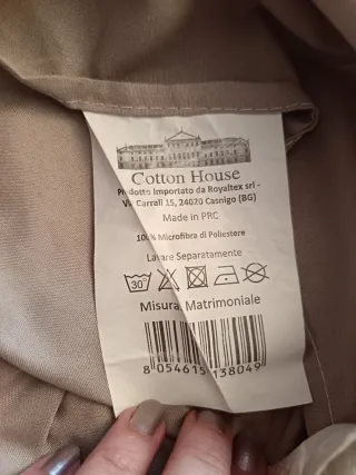 Completo Lenzuola Matrimoniali Cotton House
