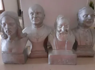 4 statue artigianali religiose