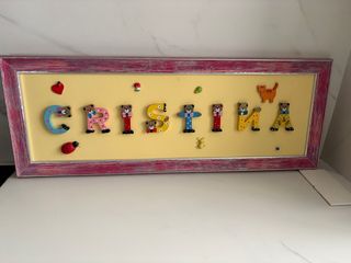 Cuadro infantil personalizado CRISTINA