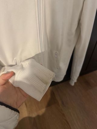 Sudadera Y-3 Blanca con Cremallera