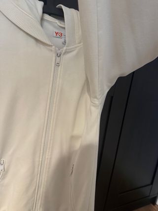 Sudadera Y-3 Blanca con Cremallera