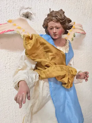 Coppia Angeli Presepiali Terracotta