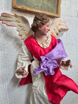 Coppia Angeli Presepiali Terracotta