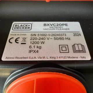 Aspirador Black+Decker 1200W 20L