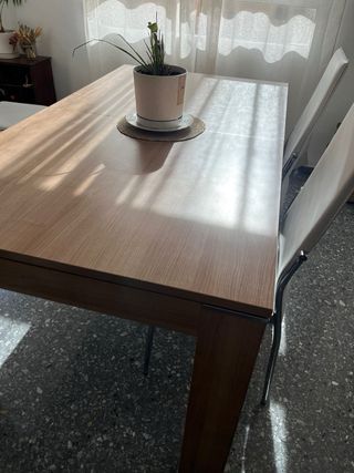 Mesa comedor extensible madera