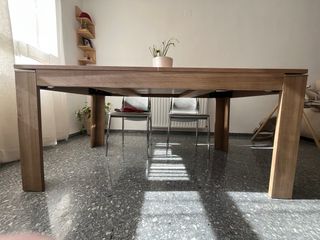 Mesa comedor extensible madera